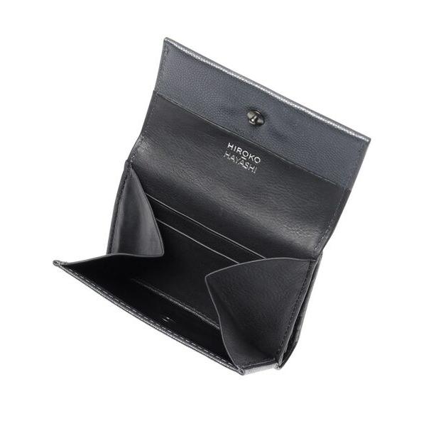 美品✨HIROKO HAYASHI VELENO 薄型二つ折り財布 牛革 黒 HIROKO HAYASHI（ヒロコ ハヤシ） VELENO CISA（ヴェレーノ チーザ