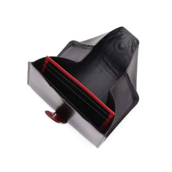 HIROKO HAYASHI（ヒロコ ハヤシ） LEO(レオ)マルチ財布 黒×赤