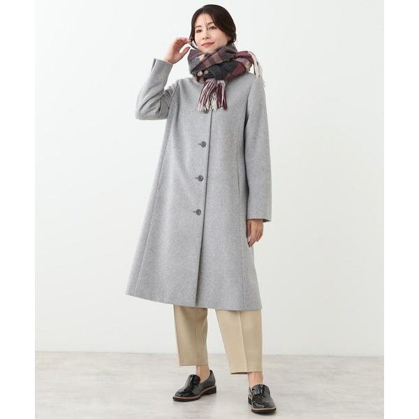 【新品】リフレクト Reflectウールコート 11号 ライトグレー 快適ファッション - 【新品】リフレクト Reflectウールコート 11号