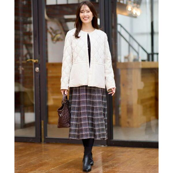Reflect（リフレクト） 【コートインでもすっきり◎】チェック柄ニット