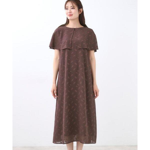 Reflect / リフレクト 【撥水／二の腕カバー／付属リボン付き】ケープデザインノースリーブワンピース