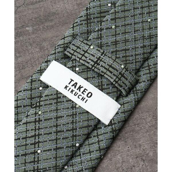 超ポイントアップ祭 Takeo 千本格子マイクロドット メイドインジャパン語れるネクタイ タケオキクチ Kikuchi その他ネクタイ カラー オリーブグリーン 226 Ciengsolutions Com