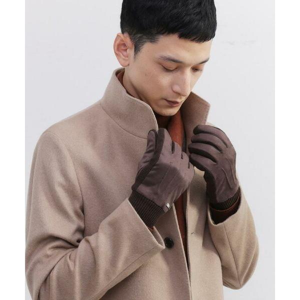 TAKEO KIKUCHI（タケオキクチ） スエード調ニットコンビ