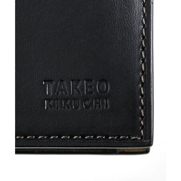 TAKEO KIKUCHI（タケオキクチ） アンティーク調レザー 2つ折り財布