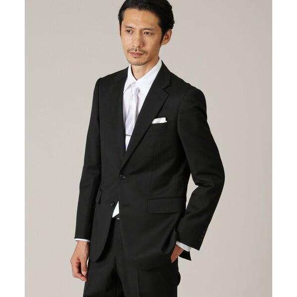 極美品✨ジョンピアース スーツ 黒 ブラック 無地 洗える 冠婚葬祭 A7サイズ TAKEO KIKUCHI（タケオキクチ） 【冠婚葬祭】無地 サージスーツ/3