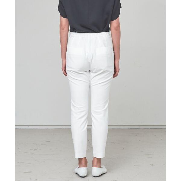 qualite（カリテ） コットンリネン2WAYストレッチタックパンツ