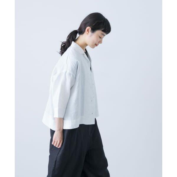 かぐれ / リネンオープンカラーシャツ : タカシマヤファッション