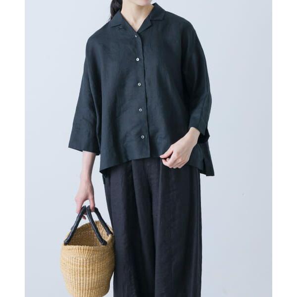 かぐれ / リネンオープンカラーシャツ : タカシマヤファッション