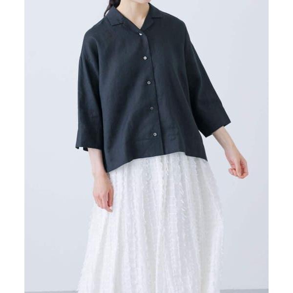 かぐれ / リネンオープンカラーシャツ : タカシマヤファッション