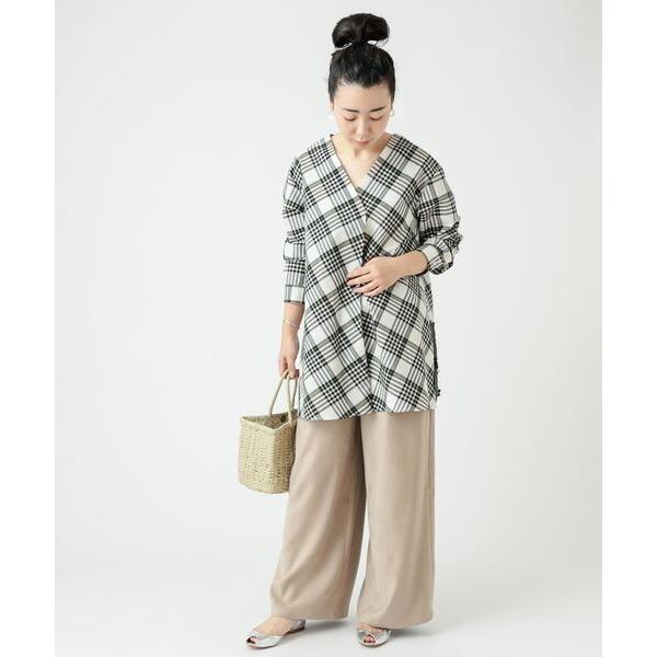 BEARDSLEY / ビアズリー チェックフレアブラウス