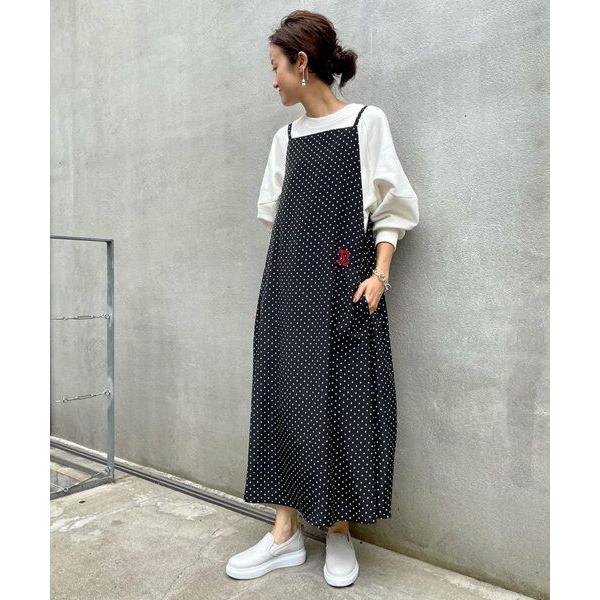 BEARDSLEY / ビアズリー B刺繍ドットサロペットワンピース 