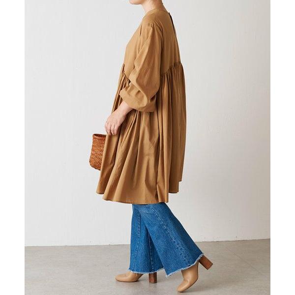 BEARDSLEY ギャザーチュニック　ネイビー　ゆったり　ビアズリー　ブラウス BEARDSLEY / ビアズリー ギャザーチュニックブラウス