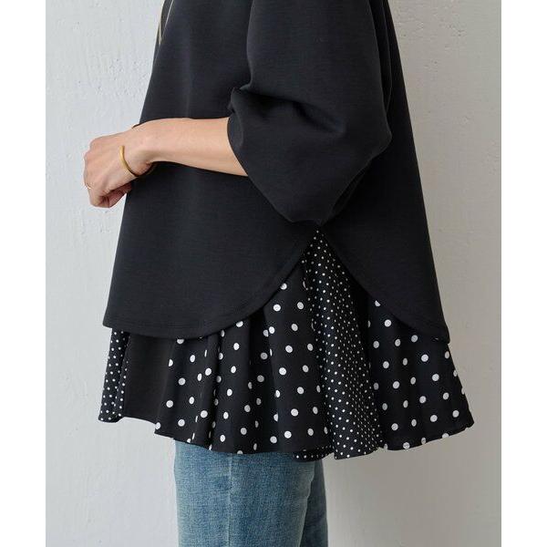 BEARDSLEY / ビアズリー ドットヘムフレアチュニック