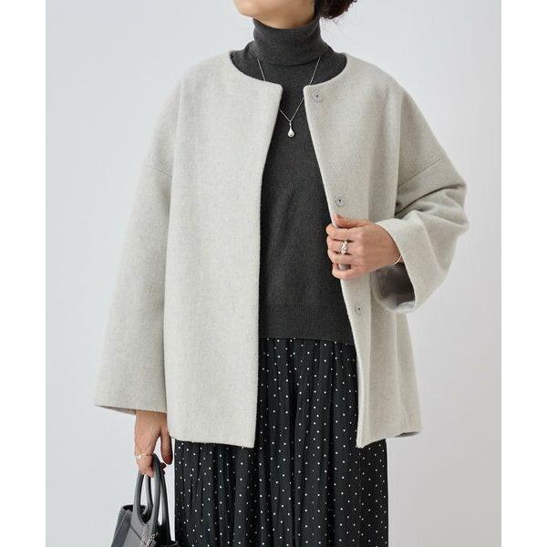 BEARDSLEY ビアズリー 後 ぷっくり ダンボール ショート コート BEARDSLEY ビアズリー 後 ぷっくり ダンボール ショート コート