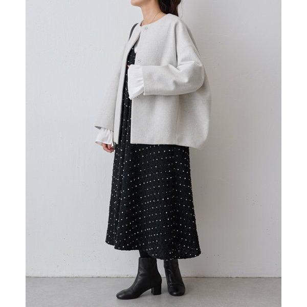 BEARDSLEY / ビアズリー 後ろぷっくりウールショートコート