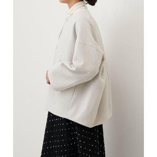 BEARDSLEY / ビアズリー 後ろぷっくりウールショートコート