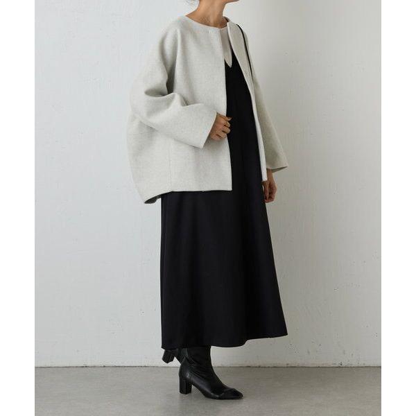 211y*専用 ビアズリー BEARDSLEY 後ろぷっくりウールコート BEARDSLEY / ビアズリー 後ろぷっくりウールショートコート