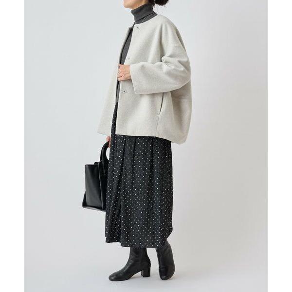 ビアズリーウールショートコート BEARDSLEY / ビアズリー 後ろぷっくりウールショートコート