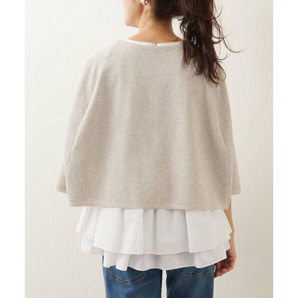 ビアズリー　ノースポンチョ　はホワイト BEARDSLEY / ビアズリー ショートポンチョ : タカシマヤ