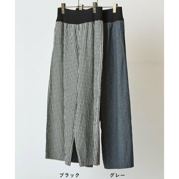 BEARDSLEY / ビアズリー 綿ワッシャーウエストリブパンツ