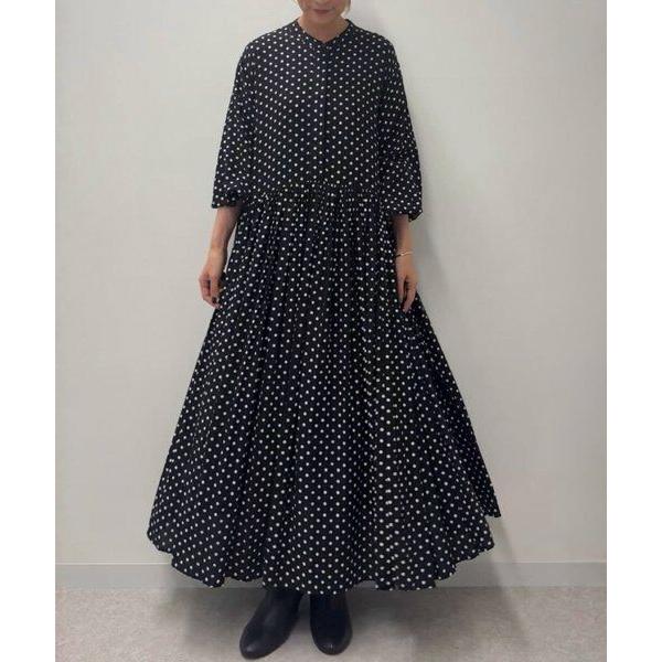 BEARDSLEY ビアズリー　ドットギャザーボリューム袖ワンピース 2025 BEARDSLEY ビアズリー ドットギャザーボリューム袖ワンピース