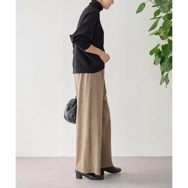 BEARDSLEY（ビアズリー） ウエストリブネップツイードパンツ