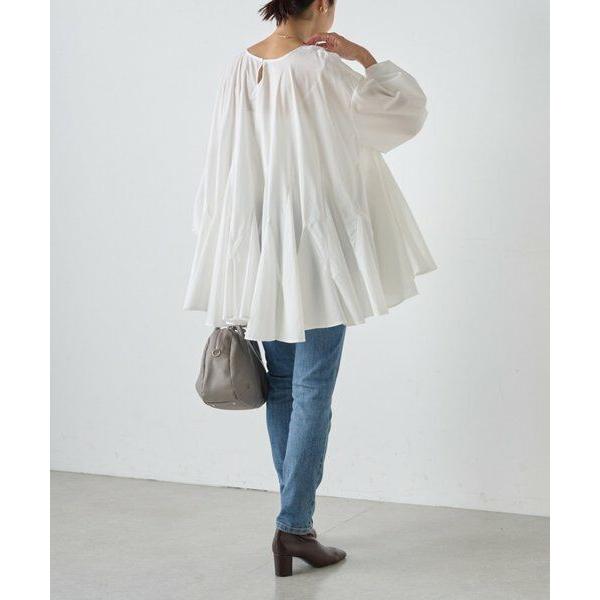 ⭐︎himalaya⭐︎ 45R お花　アップリケオーバーブラウス BEARDSLEY（ビアズリー） 花びらフレアーブラウス : タカシマヤ