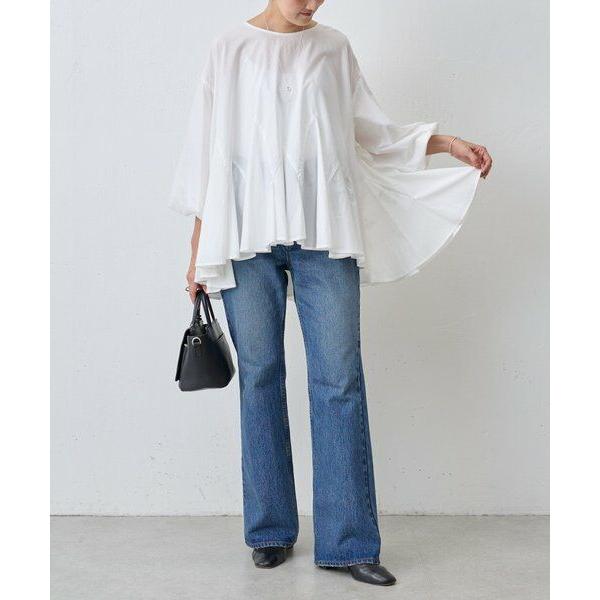 【未使用に近い】ビアズリー　花びらポンチョブラウス　ネイビー　フリーサイズ BEARDSLEY（ビアズリー） 花びらフレアーブラウス : タカシマヤ