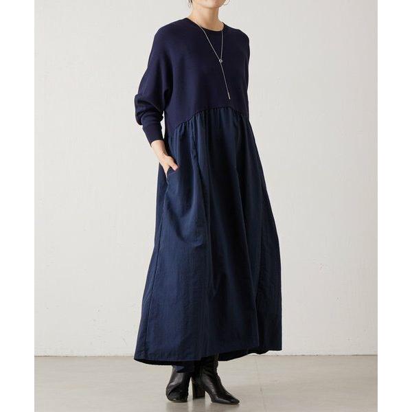 BEARDSLEY / ビアズリー ニットコンビワンピースの画像
