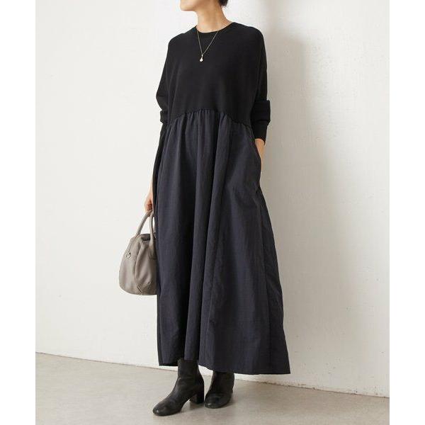 BEARDSLEY / ビアズリー ニットコンビワンピースの画像