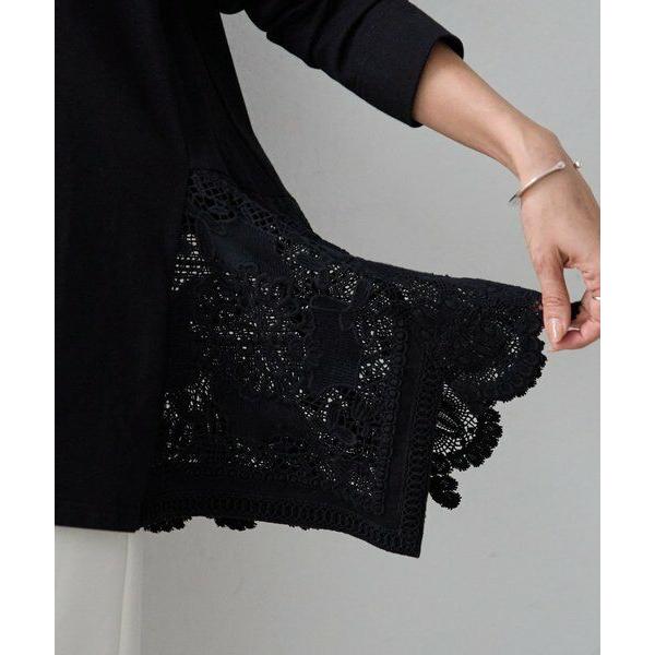 BEARDSLEY / ビアズリー コットンレースカットソーの画像