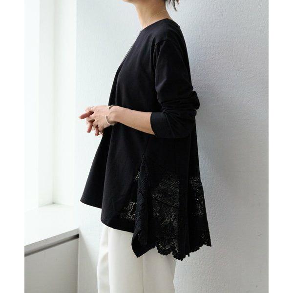 BEARDSLEY / ビアズリー コットンレースカットソーの画像