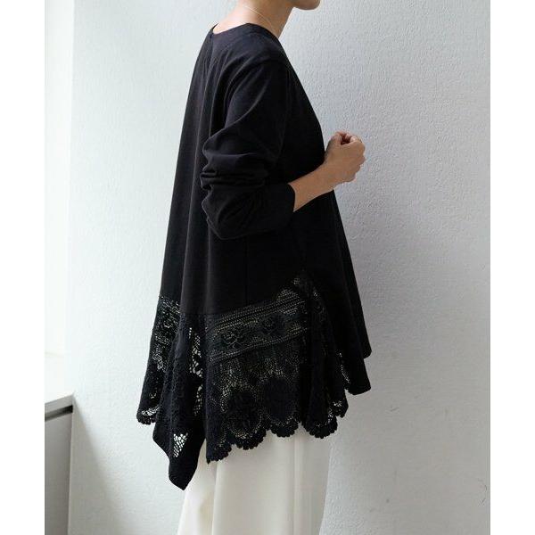 BEARDSLEY / ビアズリー コットンレースカットソーの画像