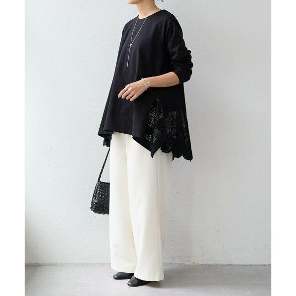 BEARDSLEY / ビアズリー コットンレースカットソーの画像