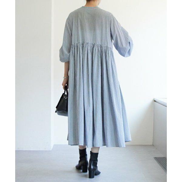 BEARDSLEY / ビアズリー 先染めギャザーワンピースの画像