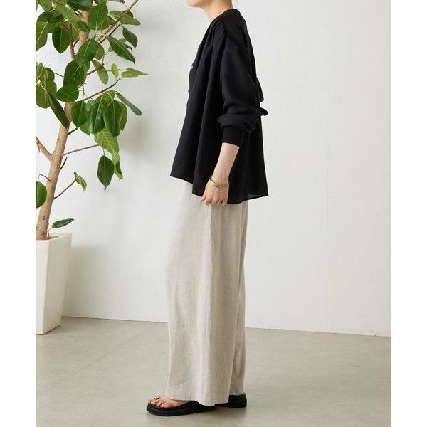 BEARDSLEY / ビアズリー リネンウエストリブパンツの画像