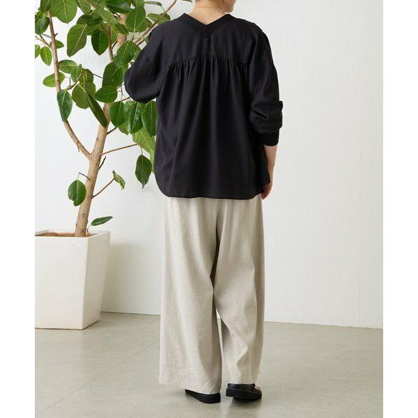 BEARDSLEY / ビアズリー リネンウエストリブパンツの画像