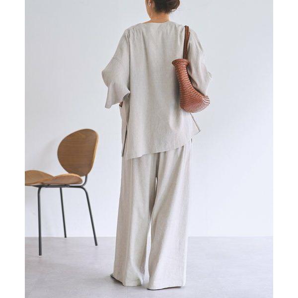 BEARDSLEY（ビアズリー） リネンウエストリブパンツ【セットアップ