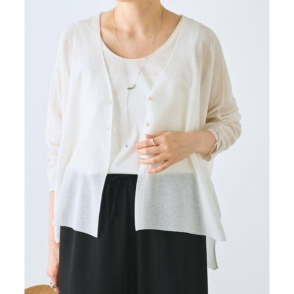 ビアズリー　シアーサラッとカーディガン 新品タグ付き BEARDSLEY（ビアズリー） シアーサラッとカーディガン : タカシマヤ
