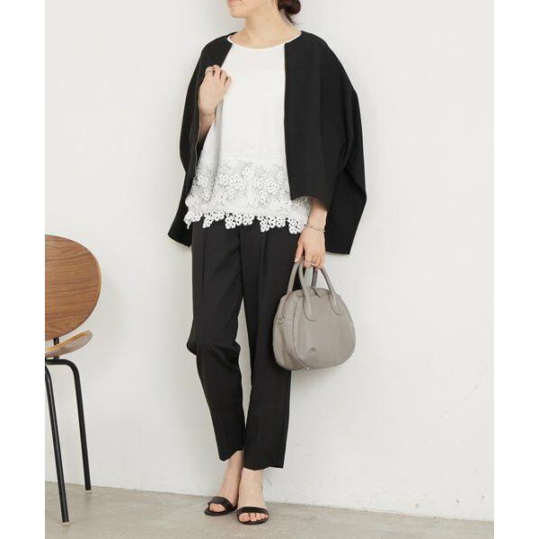 未使用級BEARDSLEY裾レースボーダーカットソー ゆったり2.2万 BEARDSLEY（ビアズリー） 裾レースフレンチTシャツ : タカシマヤ