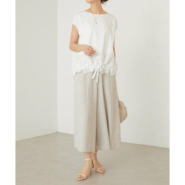 BEARDSLEY（ビアズリー） 裾レースフレンチカットソー : タカシマヤ