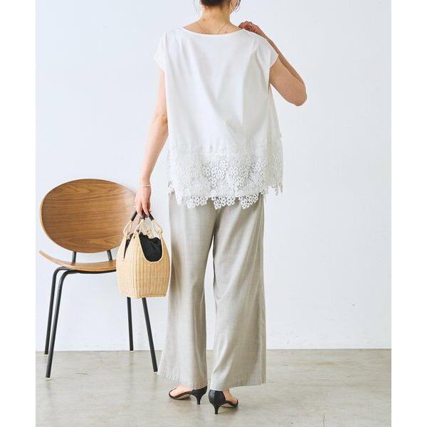 BEARDSLEY（ビアズリー） 裾レースフレンチTシャツ : タカシマヤ