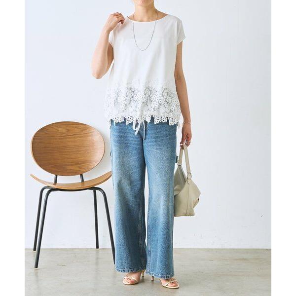 BEARDSLEY（ビアズリー） 裾レースフレンチTシャツ : タカシマヤ