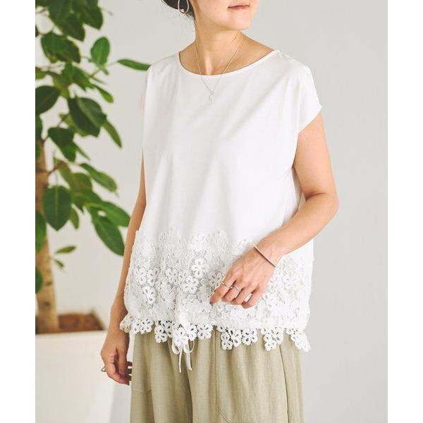 BEARDSLEY（ビアズリー） 裾レースフレンチTシャツ : タカシマヤ