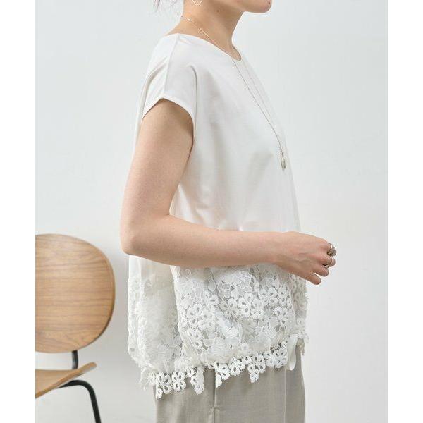 BEARDSLEY（ビアズリー） 裾レースフレンチカットソー : タカシマヤ