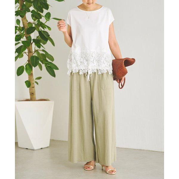 BEARDSLEY（ビアズリー） 裾レースフレンチTシャツ : タカシマヤ