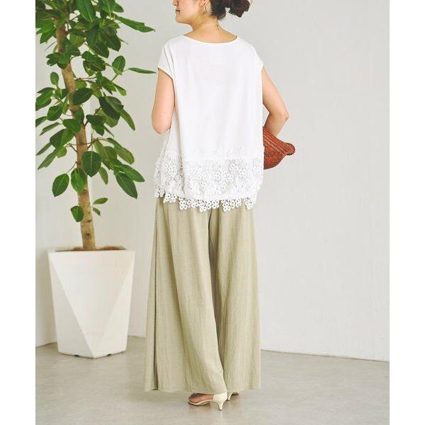BEARDSLEY（ビアズリー） 裾レースフレンチTシャツ : タカシマヤ