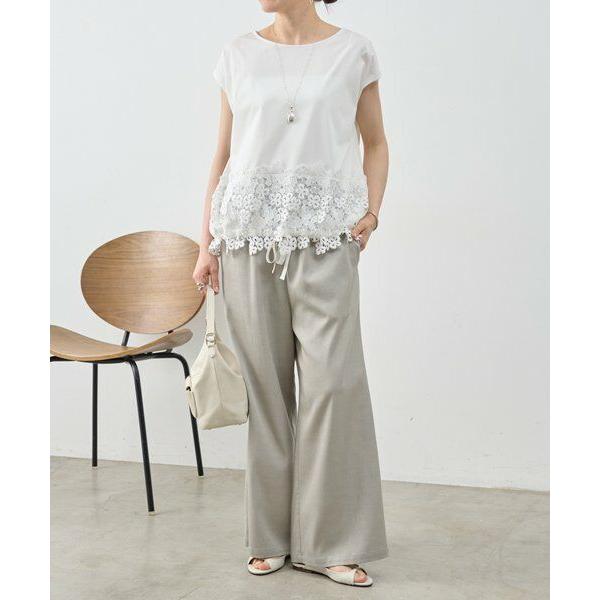 BEARDSLEY（ビアズリー） 裾レースフレンチカットソー : タカシマヤ