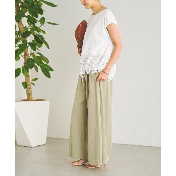 BEARDSLEY（ビアズリー） 裾レースフレンチTシャツ : タカシマヤ