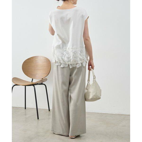 BEARDSLEY（ビアズリー） 裾レースフレンチカットソー : タカシマヤ